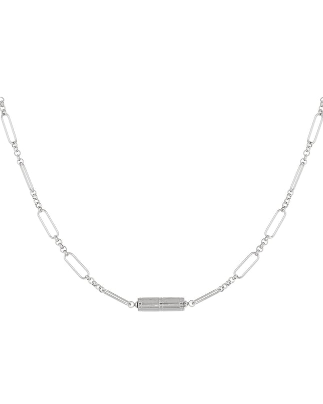 Schakelketting met bedel - zilver Stainless Steel