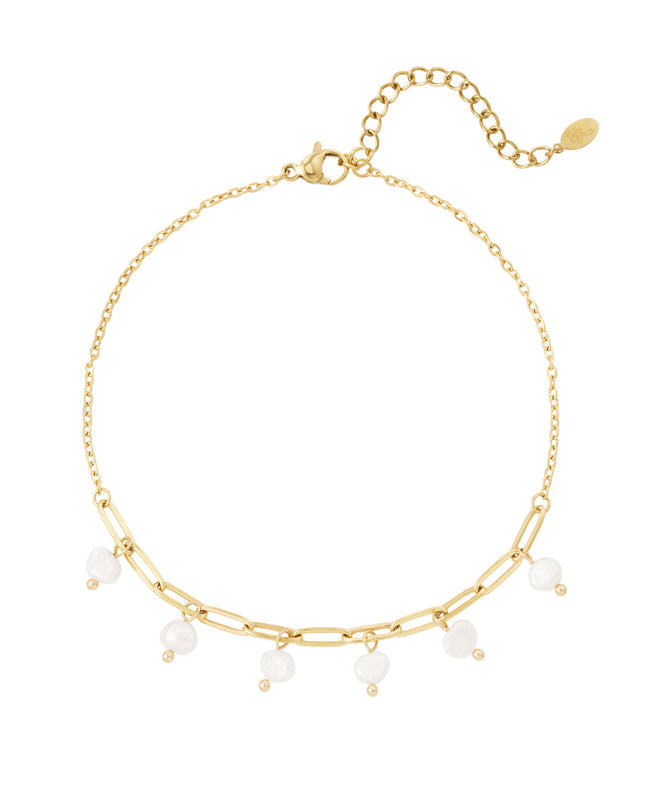 enkelband schakels met parels