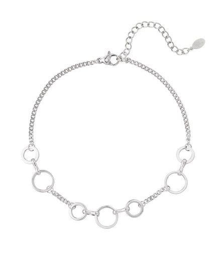 Anklet circles - Silver Color color