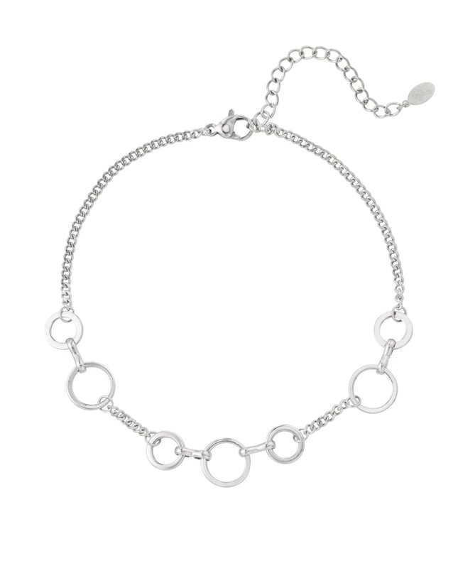 Anklet circles - Silver Color color