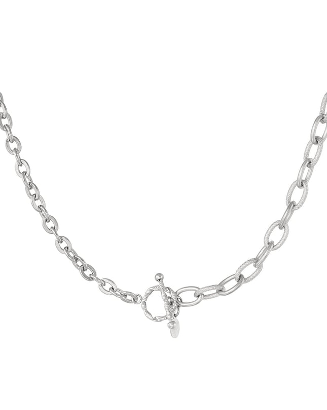 schakelketting 2 maten met ronde sluiting