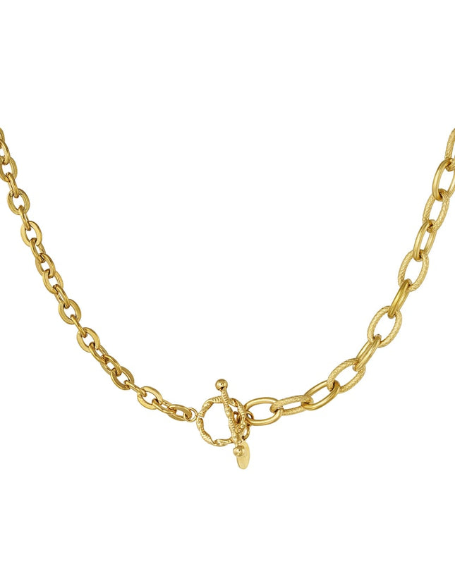 schakelketting 2 maten met ronde sluiting