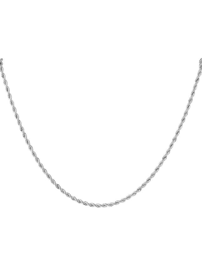 Unisex Roestvrijstalen Gedraaide Ketting 60CM - Goud kleur-3.0MM