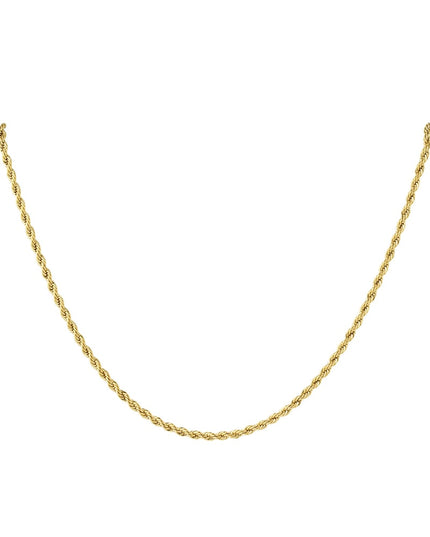 Unisex Roestvrijstalen Gedraaide Ketting 60CM - Goud kleur-3.0MM