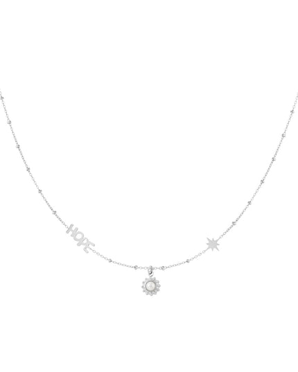 bolletjes ketting met hope en hangers