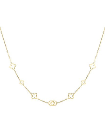 Klassieke klaver tjevier bedels ketting