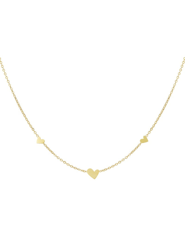 klasssieke ketting met hartjes