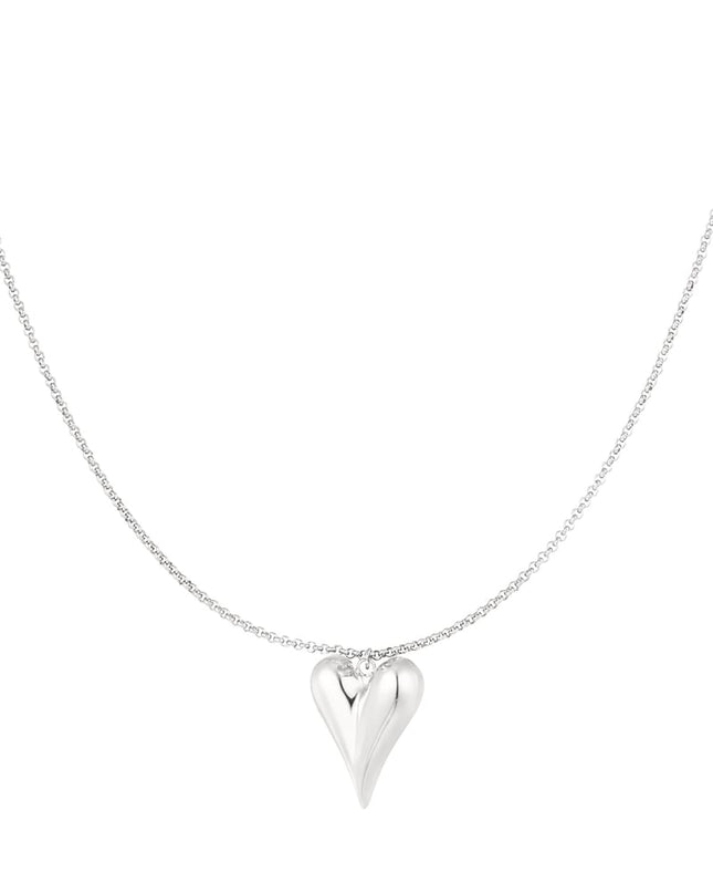 simpele ketting met iconisch hart medium