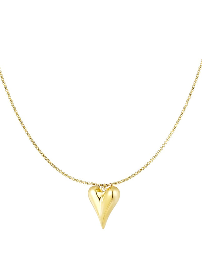 simpele ketting met iconisch hart medium