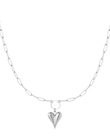 geschakelde ketting met hartje