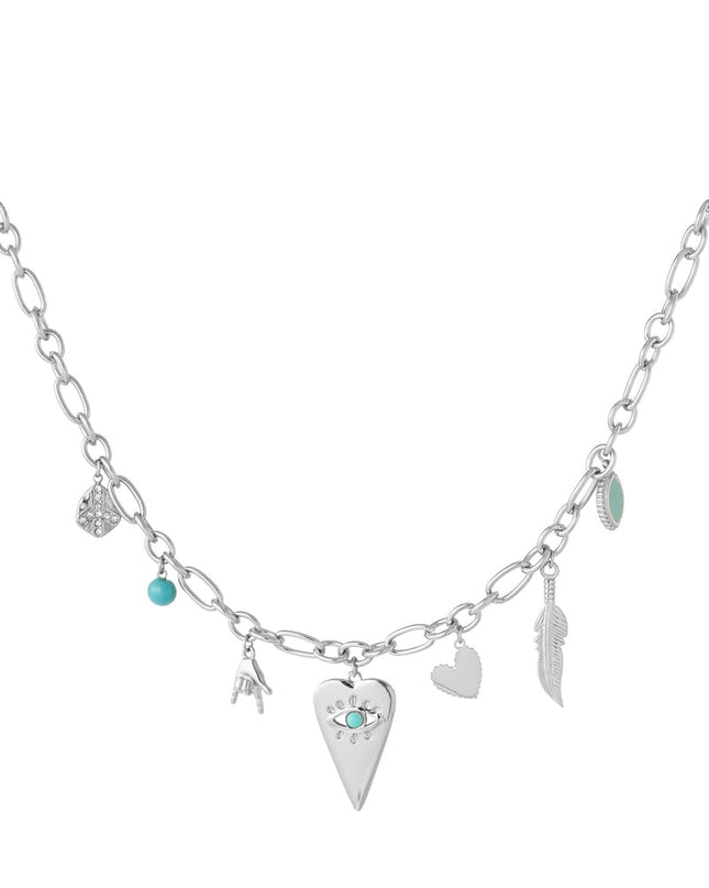 bedel ketting met vrolijke bedels