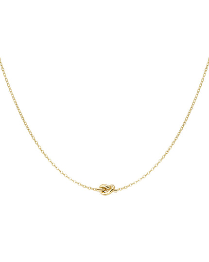 simpele ketting met geknoopte bedel