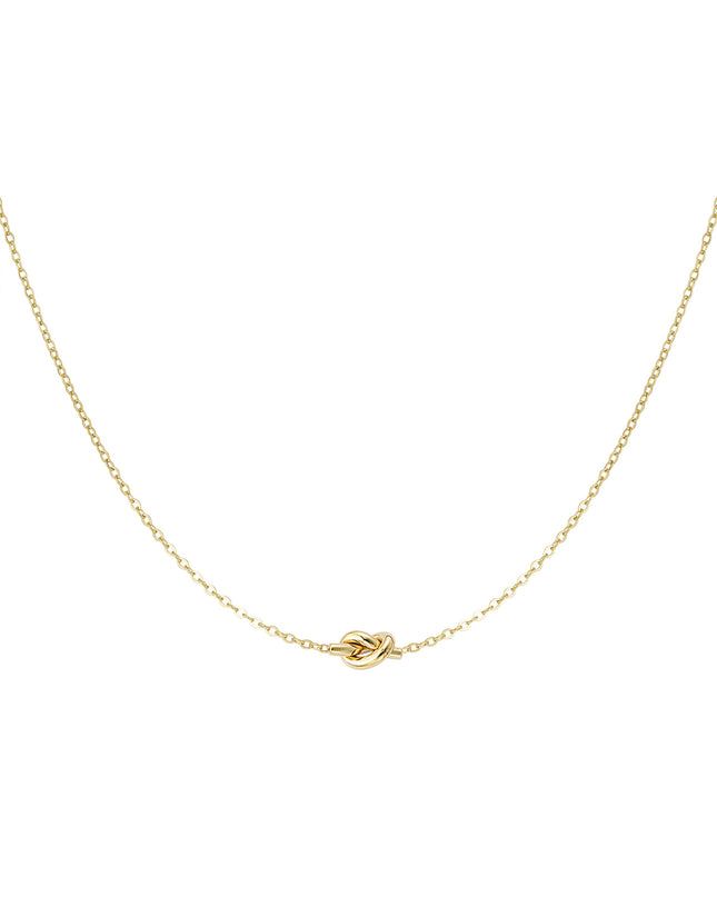 simpele ketting met geknoopte bedel