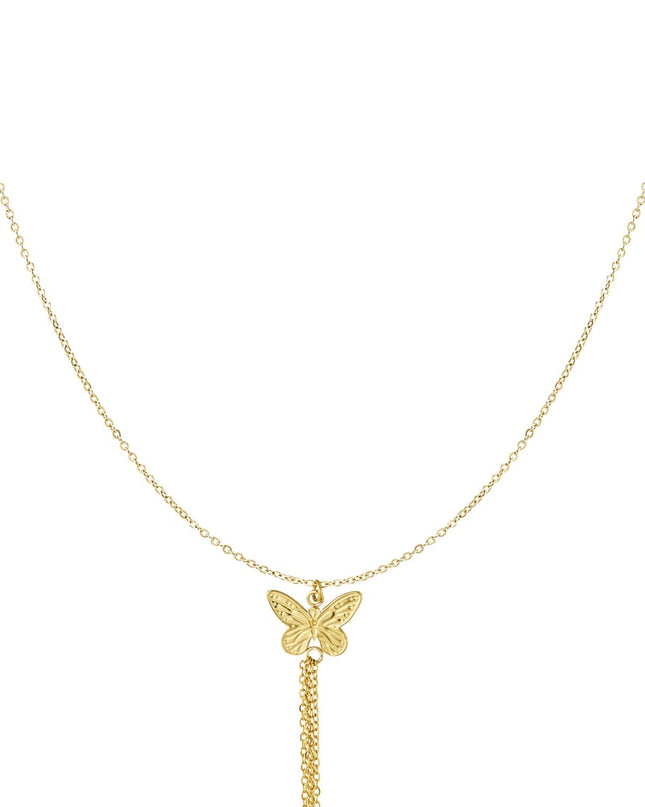 ketting vlinder met kettinkjes