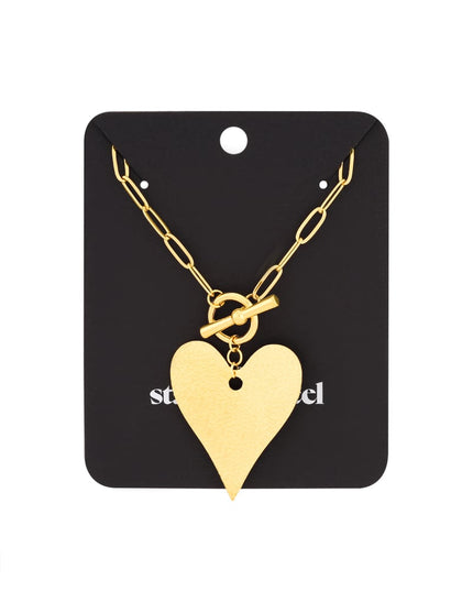 lang gekoppelde ketting groot hart