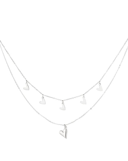 dubbele hart ketting