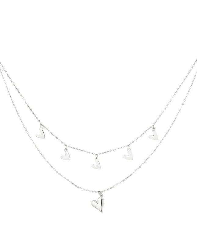 dubbele hart ketting