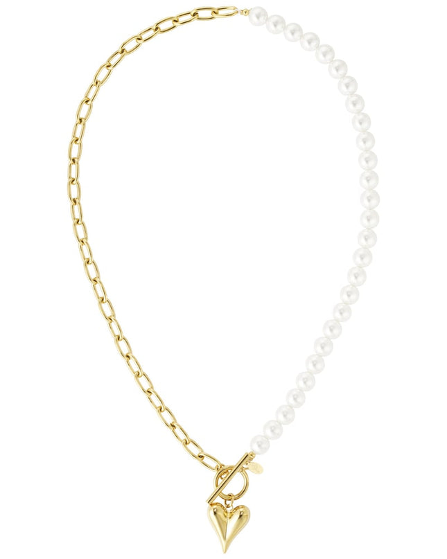 parel ketting met hartjes