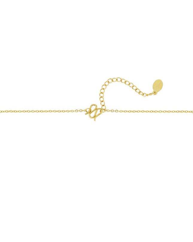 eenvoudige halsketting met strikhanger