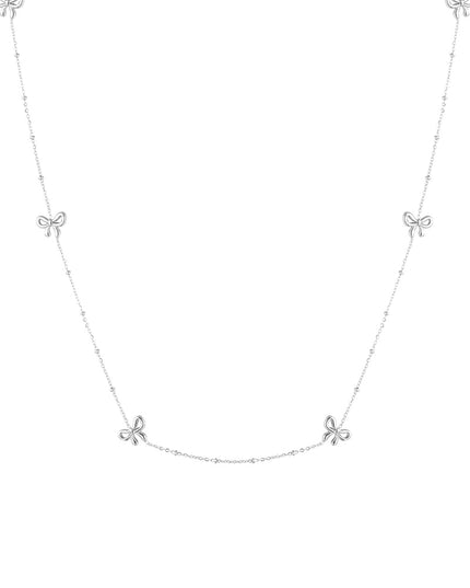 lange ketting met strikjes