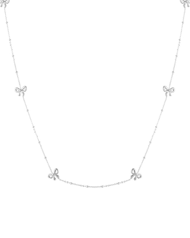 lange ketting met strikjes