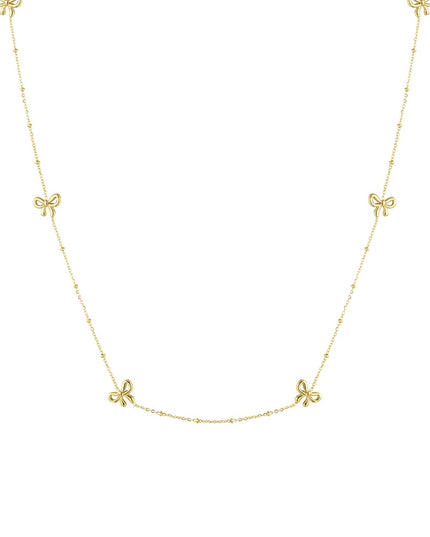 lange ketting met strikjes