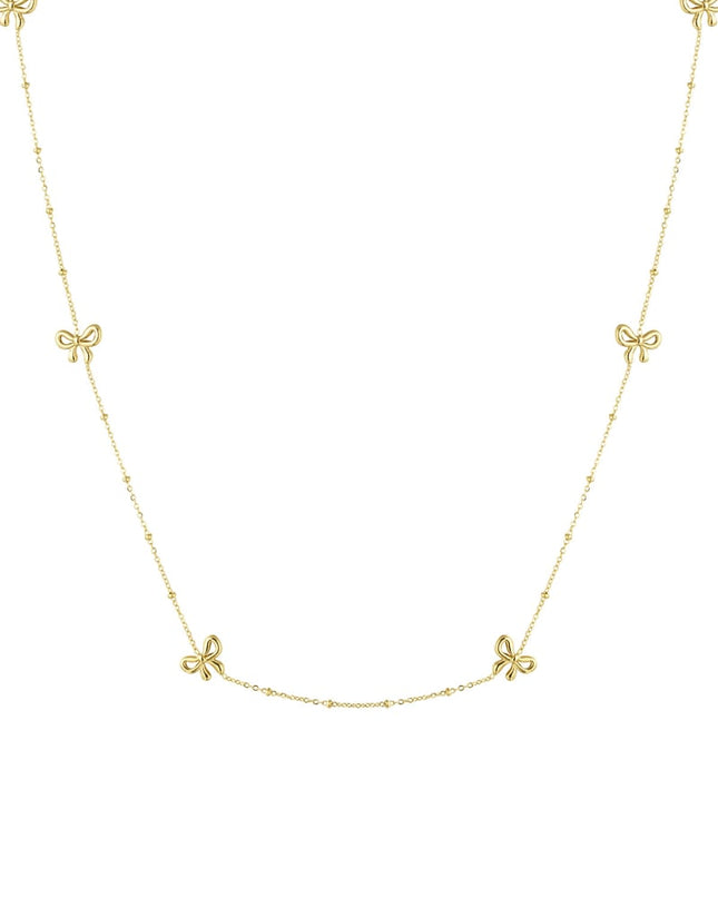 lange ketting met strikjes