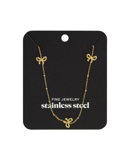 lange ketting met strikjes