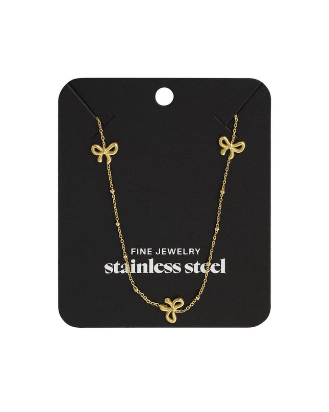 lange ketting met strikjes