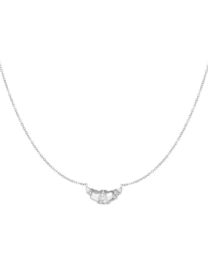 glitter croissant ketting