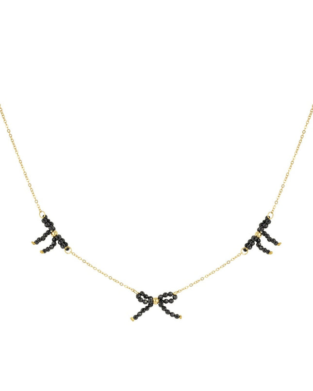 beaded bows ketting