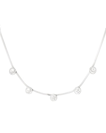 coin flat chain ketting