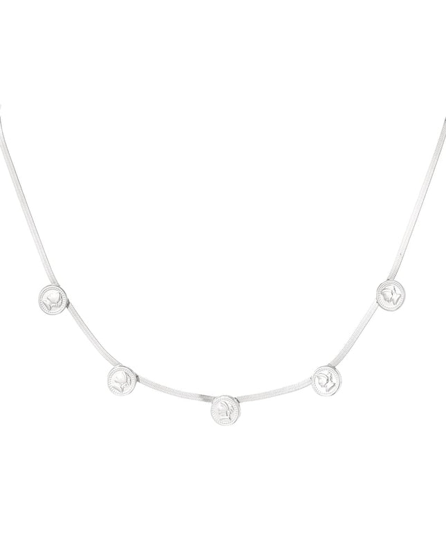 coin flat chain ketting