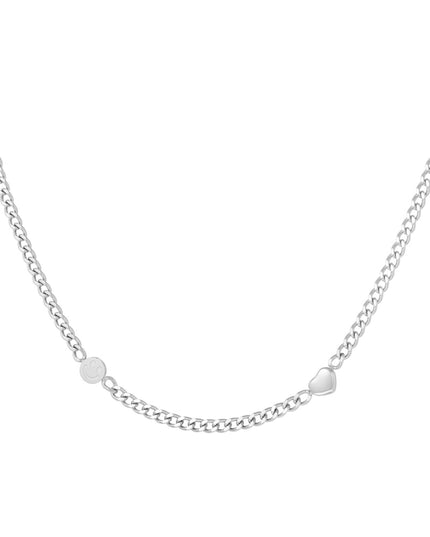 smile & heart chain ketting