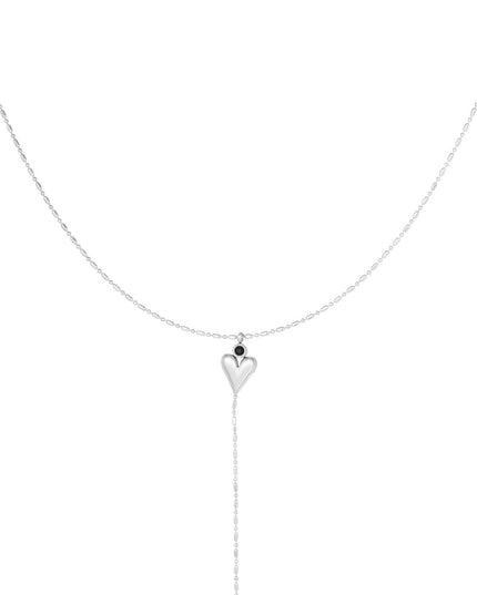 classic heart & pearl ketting