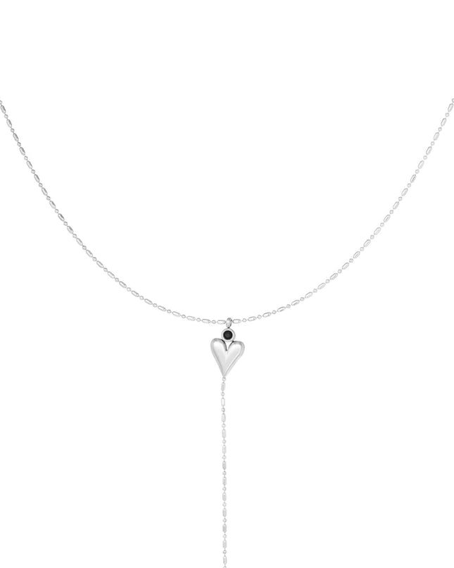 classic heart & pearl ketting