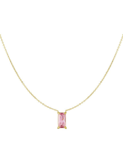 sleek sparkle ketting - roze &
