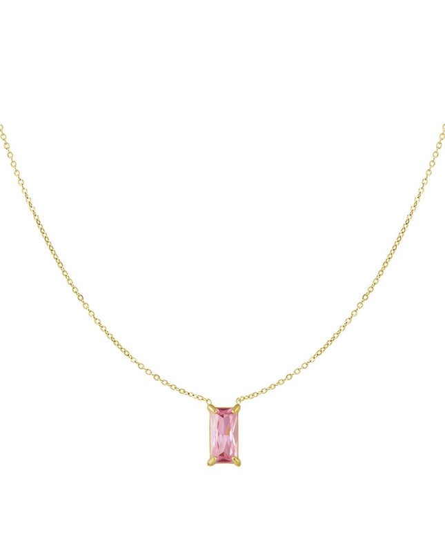 sleek sparkle ketting - roze &