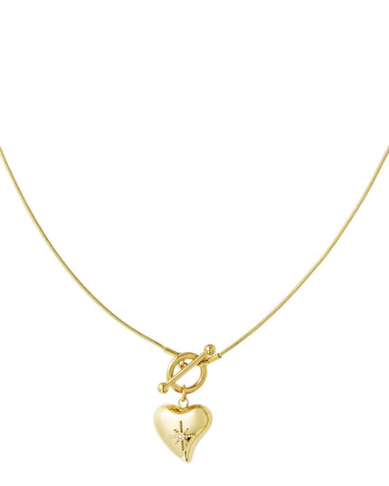 slotketting met grote harthanger