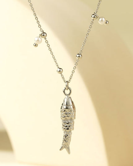 Basis ketting met vis - Zilverkleur