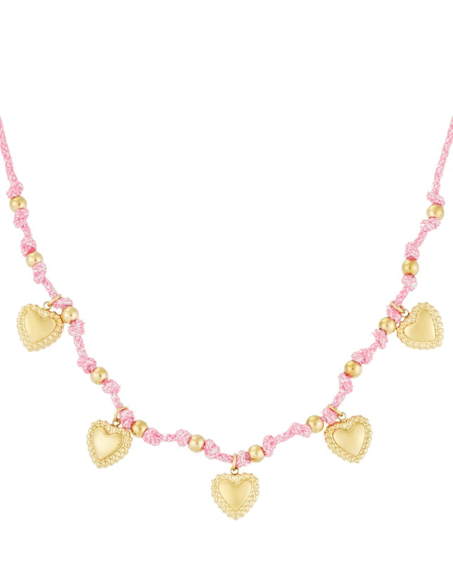 Cozy hearts ketting