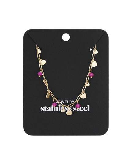 Full of love Necklace - Pink Gold