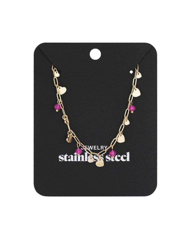 Full of love Necklace - Pink Gold