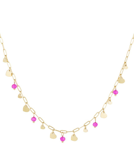 Full of love Necklace - Pink Gold