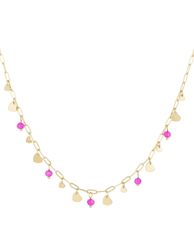 Full of love Necklace - Pink Gold