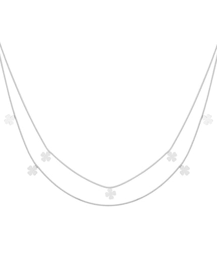 dubbele klaver ketting