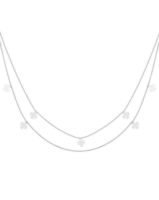 dubbele klaver ketting