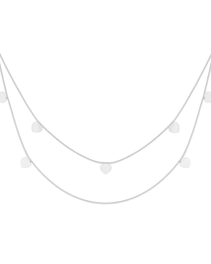 dubbele hart ketting