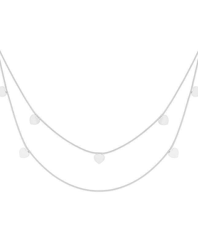 dubbele hart ketting