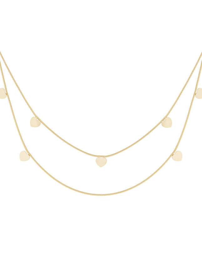 dubbele hart ketting